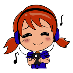 [LINEスタンプ] Red Hair Girl Expression