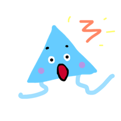 [LINEスタンプ] さんかくおばけ