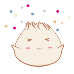 [LINEスタンプ] Smiling Bun