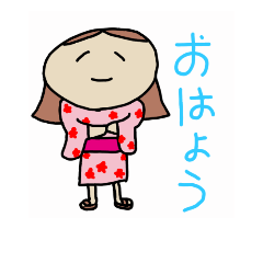 [LINEスタンプ] The Big Head Sister goes abroad