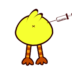 [LINEスタンプ] chicken_0...0