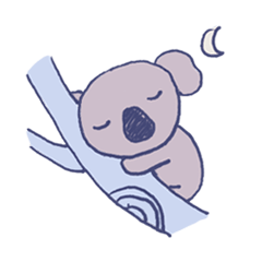 [LINEスタンプ] コアラは眠いの画像（メイン）