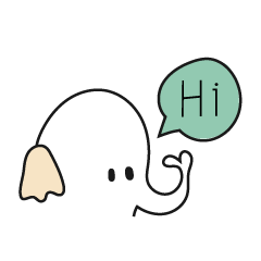 [LINEスタンプ] Elephant is coming