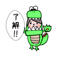 [LINEスタンプ] 活発的な女の子達