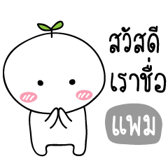 [LINEスタンプ] My name is Pam Tonkla Ver.