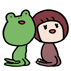 [LINEスタンプ] カエルちゃんとオンナノコ