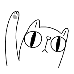 [LINEスタンプ] Healing cat miyu