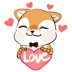 [LINEスタンプ] Hachi Shiba ＆ Lamoon Cat