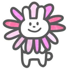 [LINEスタンプ] 白うさぎのルンルン