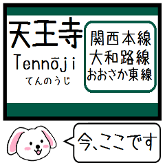 [LINEスタンプ] 関西本線の大和路線 おおさか東線 今この駅