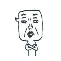 [LINEスタンプ] Realism face with their body