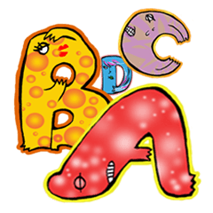 [LINEスタンプ] Crazy Alphabet