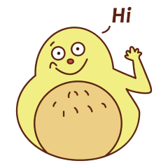 [LINEスタンプ] Peanut roly-poly