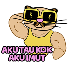 [LINEスタンプ] Macho Cute Cat