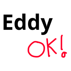 [LINEスタンプ] eddy wording eddy say emotion