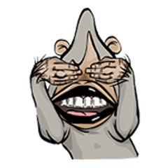 [LINEスタンプ] Idiot monkey