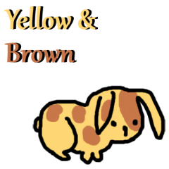 [LINEスタンプ] Yellow ＆ Brown Animals Daily Phrases