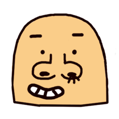 [LINEスタンプ] Right side of the nose hole - people