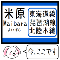 [LINEスタンプ] 東海道線の琵琶湖線と北陸本線 今この駅 ！