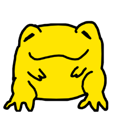 [LINEスタンプ] golden frog