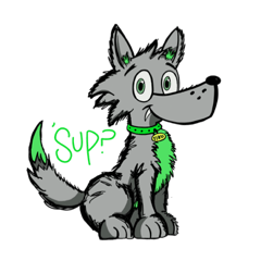 [LINEスタンプ] Tiko the Wolf