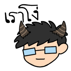 [LINEスタンプ] Lazy boy with his glasses