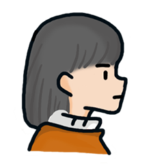 [LINEスタンプ] The side face of girl