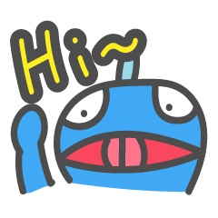 [LINEスタンプ] fish man's Life.