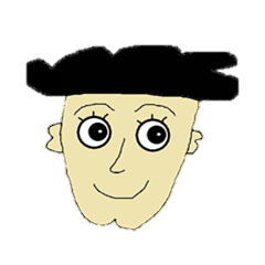 [LINEスタンプ] Man of cleft chin