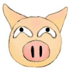 [LINEスタンプ] Silly Pig