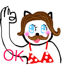 [LINEスタンプ] hige nyan