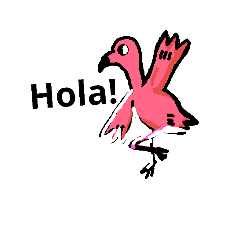 [LINEスタンプ] flamingohola