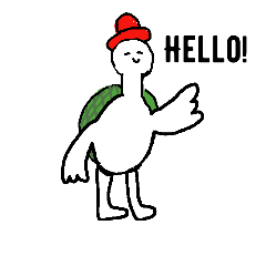 [LINEスタンプ] my little turtle