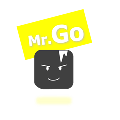 [LINEスタンプ] Mr.GO (Dark mode)