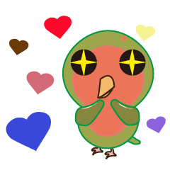 [LINEスタンプ] Little parrot life