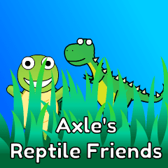 [LINEスタンプ] Axle's Reptile Friendsの画像（メイン）