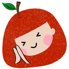 [LINEスタンプ] apppple girrrrl