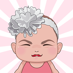 [LINEスタンプ] Nicha little girl