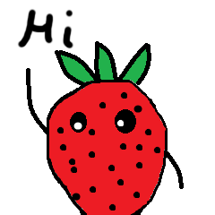 [LINEスタンプ] i am a Strawberry