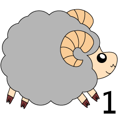 [LINEスタンプ] Sheep came (daily language term -1)