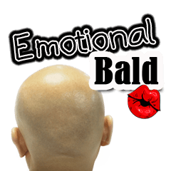 [LINEスタンプ] Emotional Bald man