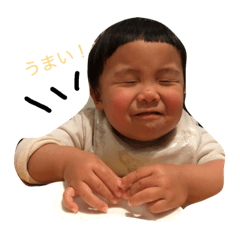 [LINEスタンプ] 食いしん坊りっくん