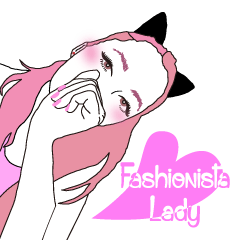 [LINEスタンプ] Fashionista Lady-vol.5の画像（メイン）