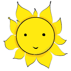 [LINEスタンプ] yellow flower