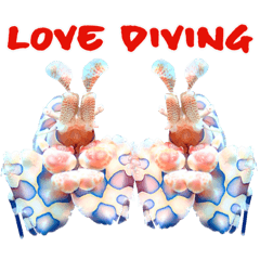 [LINEスタンプ] Love diving