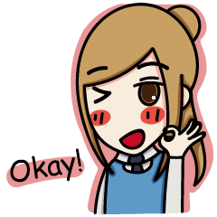 [LINEスタンプ] Na girl