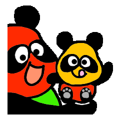 [LINEスタンプ] Coioful panda family 2