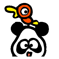 [LINEスタンプ] Colorfur panda kids 5