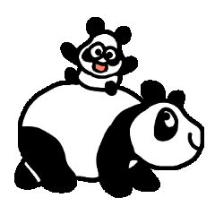 [LINEスタンプ] Colofur panda kids 3