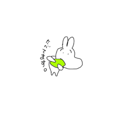 [LINEスタンプ] うさぎ人